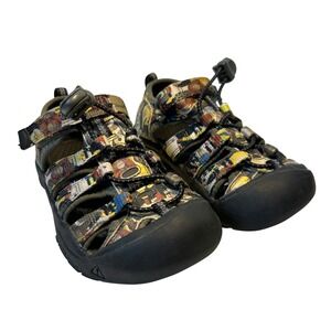 Keen‎ Water Sandals Quick-Dry Multi-Color Animal Print Adjustable Straps-Kids 11